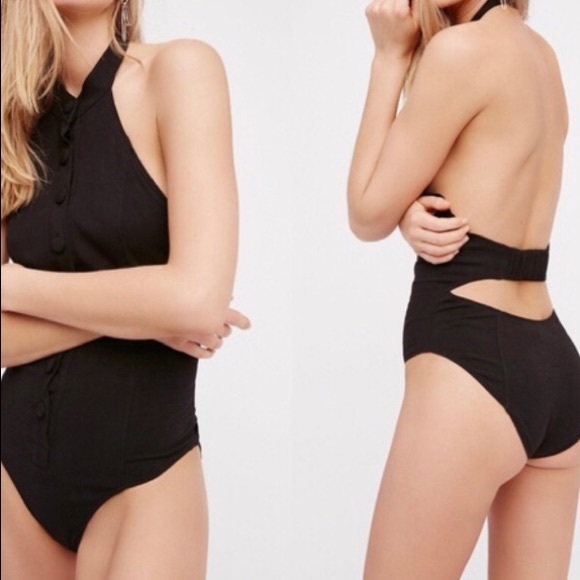 Free People Halter Bodysuit Size Small - Picture 2 of 7